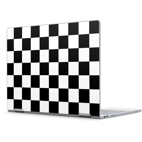 Black and White Checkered Pixelbook Skin